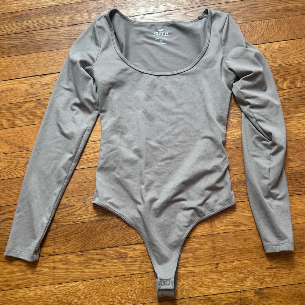Light Brown Hollister Long Sleeve Bodysuit
